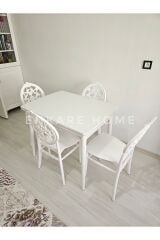 Küçük Mdf Masa Vegas Düğün Sandalyesi, 68x90x120, 4 kişilik