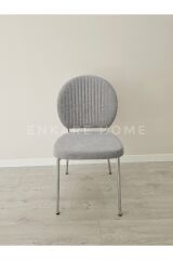 Midye Sandalye 6 Adet | Salon ve Mutfak Sandalyesi - Silinebilir Bukle Kumaş