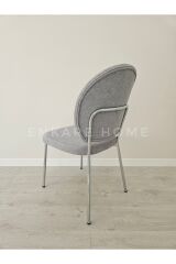 Midye Sandalye 6 Adet | Salon ve Mutfak Sandalyesi - Silinebilir Bukle Kumaş