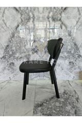 Papatya Sandalye 4 Adet, Deri Sandalye, Metal İskelet, Rahat Oturum, Mutfak Sandalyesi