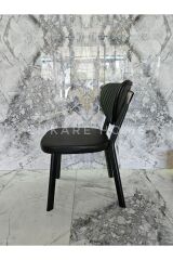 Papatya Sandalye 4 Adet, Deri Sandalye, Metal İskelet, Rahat Oturum, Mutfak Sandalyesi