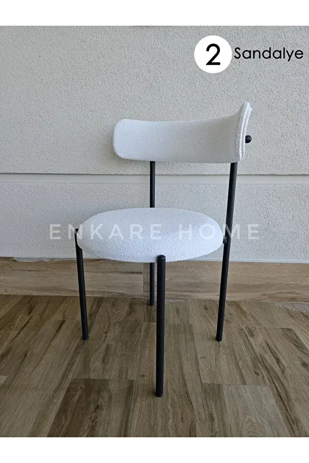 Elisa Sandalye - 2 Adet | Mutfak, Salon, Makyaj Sandalyesi | Teddy Sandalye