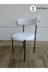 Elisa Sandalye - 2 Adet | Mutfak, Salon, Makyaj Sandalyesi | Teddy Sandalye