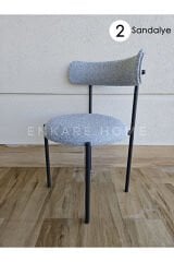 Elisa Sandalye - 2 Adet | Mutfak, Salon, Makyaj Sandalyesi | Teddy Sandalye