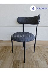 Elisa Sandalye - 4 Adet | Mutfak, Salon, Makyaj Sandalyesi | Teddy Sandalye