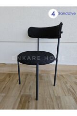 Elisa Sandalye - 4 Adet | Mutfak, Salon, Makyaj Sandalyesi | Teddy Sandalye