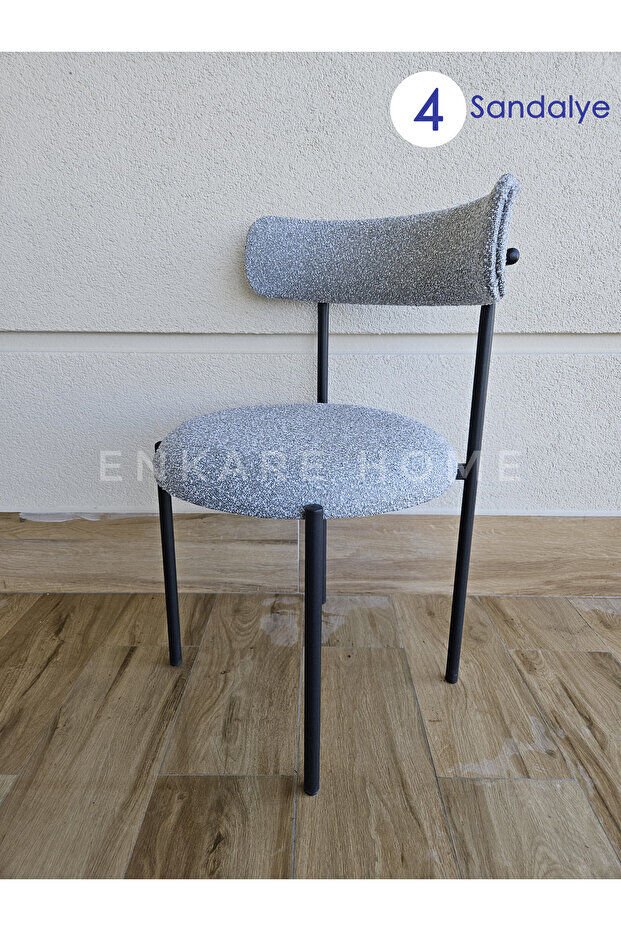 Elisa Sandalye - 4 Adet | Mutfak, Salon, Makyaj Sandalyesi | Teddy Sandalye