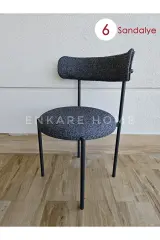 Elisa Sandalye - 6 Adet | Mutfak, Salon, Makyaj Sandalyesi | Teddy Sandalye