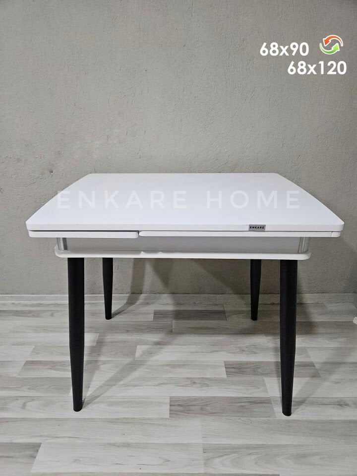 Küçük Mdf Masa, Açılabilir Mutfak Masası, 68x90, 4-6 Kişilik