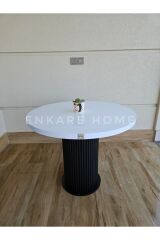 Mantar Ayaklı Yuvarlak Mdf Masa, Sur Masa, 90 cm | Mutfak, Salon, Kafeterya