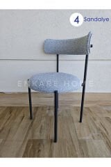 Elisa Sandalye 4 Adet - Mutfak ve Salon Sandalyesi Teddy Sandalye