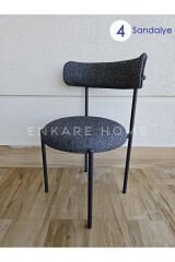 Elisa Sandalye 4 Adet - Mutfak ve Salon Sandalyesi Teddy Sandalye