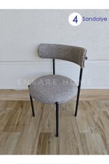 Elisa Sandalye 4 Adet - Mutfak ve Salon Sandalyesi Teddy Sandalye