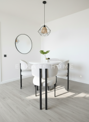 Badem Yuvarlak Masa Sandalye Takımı | Mdf Masa | 90 cm çap