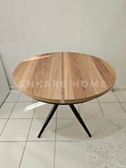 Oliva Yuvarlak Açılabilir Yemek Masası – 100x100 Mdf Masa - 140 cm | 4-6 Kişilik | Mdf Mutfak ve Salon