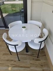 Elisa Masa Sandalye Takımı | Mdf Masa | 90 cm Çap