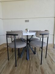 Elisa Masa Sandalye Takımı | Mdf Masa | 90 cm Çap