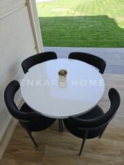 Elisa Masa Sandalye Takımı | Mdf Masa | 90 Cm Çap