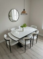 X Ayaklı Gloss Masa ve Polo Sandalye Takımı - Çift Açılır High Gloss Mutfak Masası (80x130 - 190 cm)