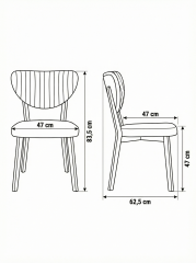 X Ayaklı Gloss Masa & Papatya Sandalye | 6 Kişilik Mutfak Masa Sandalye Takımı - Gri