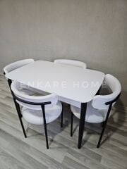 Nero Masa & Elisa Sandalye - 4 Kişilik Masa Sandalye Takımı | Enkare Home