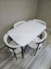 Nero Masa & Elisa Sandalye - 4 Kişilik Masa Sandalye Takımı | Enkare Home