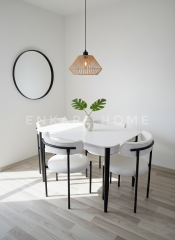 Nero Masa & Elisa Sandalye - 4 Kişilik Masa Sandalye Takımı | Enkare Home